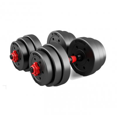 Home gym power lifting 30kg cast iron barbell and dumbbell set weight loss